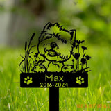 West Highland White Terriers Dog Memorial Stake - Dog Metal Stake - Pet Memorial Gift - Sympathy Sign | GearViral