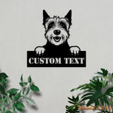 Westie Dog Address Metal Sign Custom Family Name Decor Metal Sign Personalized Metal Gift For Dog Lover Dog Wall Decor