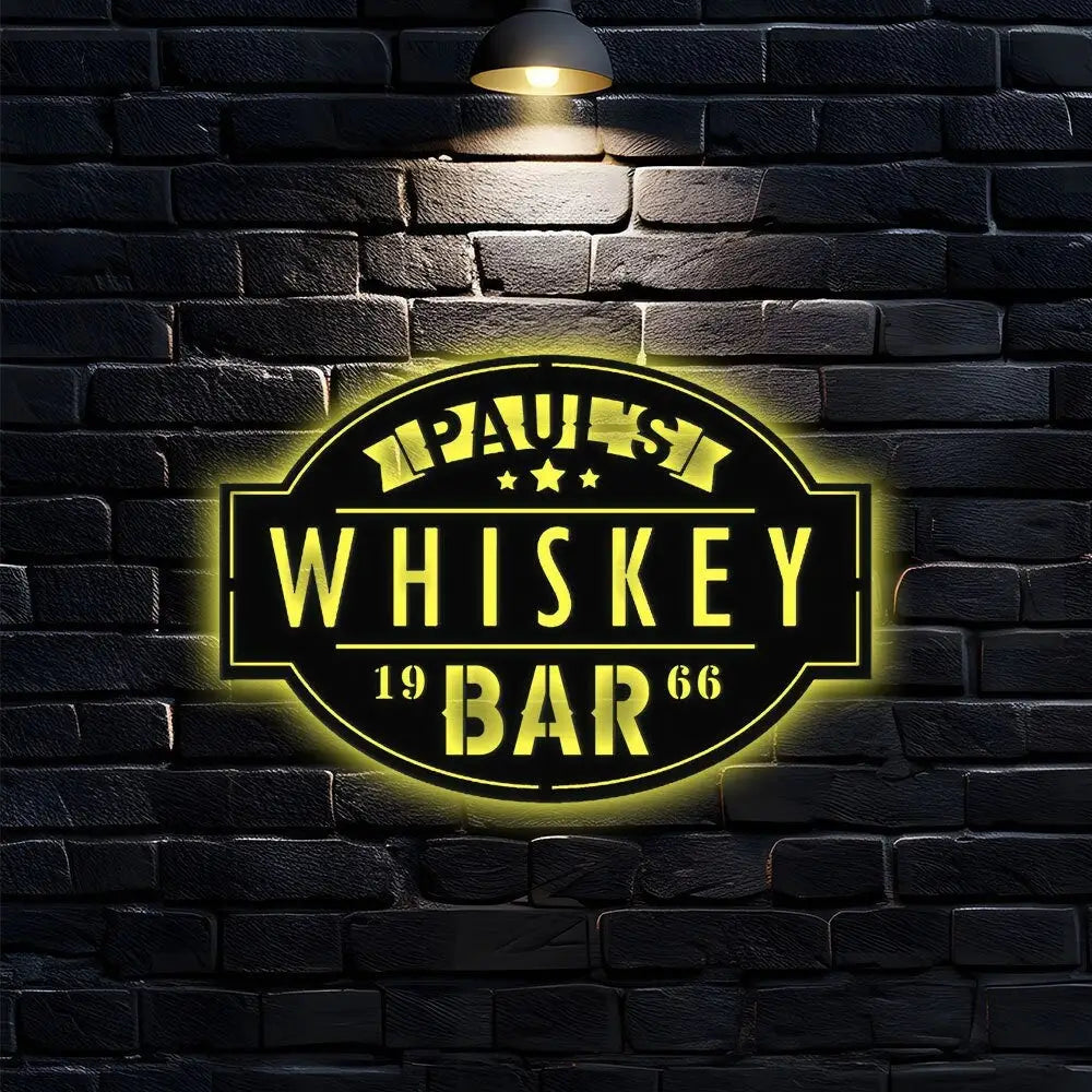 Whiskey Bar Sign Metal Wall Art Outdoor Home Bar Sign Whiskey Bar Metal Name Sign hiskey Metal Shop Sign Whiskey Drinks