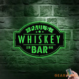 Whiskey Bar Sign Metal Wall Art Outdoor Home Bar Sign Whiskey Bar Metal Name Sign hiskey Metal Shop Sign Whiskey Drinks