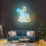Who is Next - Santa Christmas LED Neon Acrylic Artwork