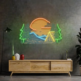 Winter Relaxation Led Neon Acrylic Artwork