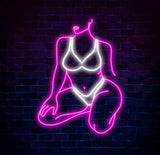 Woman With Bikini Neon Sign Girl Body Neon Sign Bar Neon Sign for Man Cave Decor Bedroom Wall Decor Party Art