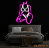Woman With Bikini Neon Sign Girl Body Neon Sign Bar Neon Sign for Man Cave Decor Bedroom Wall Decor Party Art