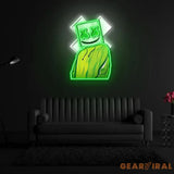 X Mask Cartoon Neon x Acrylic Artwork