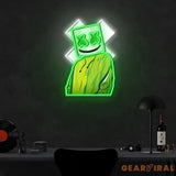 X Mask Cartoon Neon x Acrylic Artwork