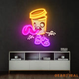 Zombie Cup Led Neon Acrylic Artwork