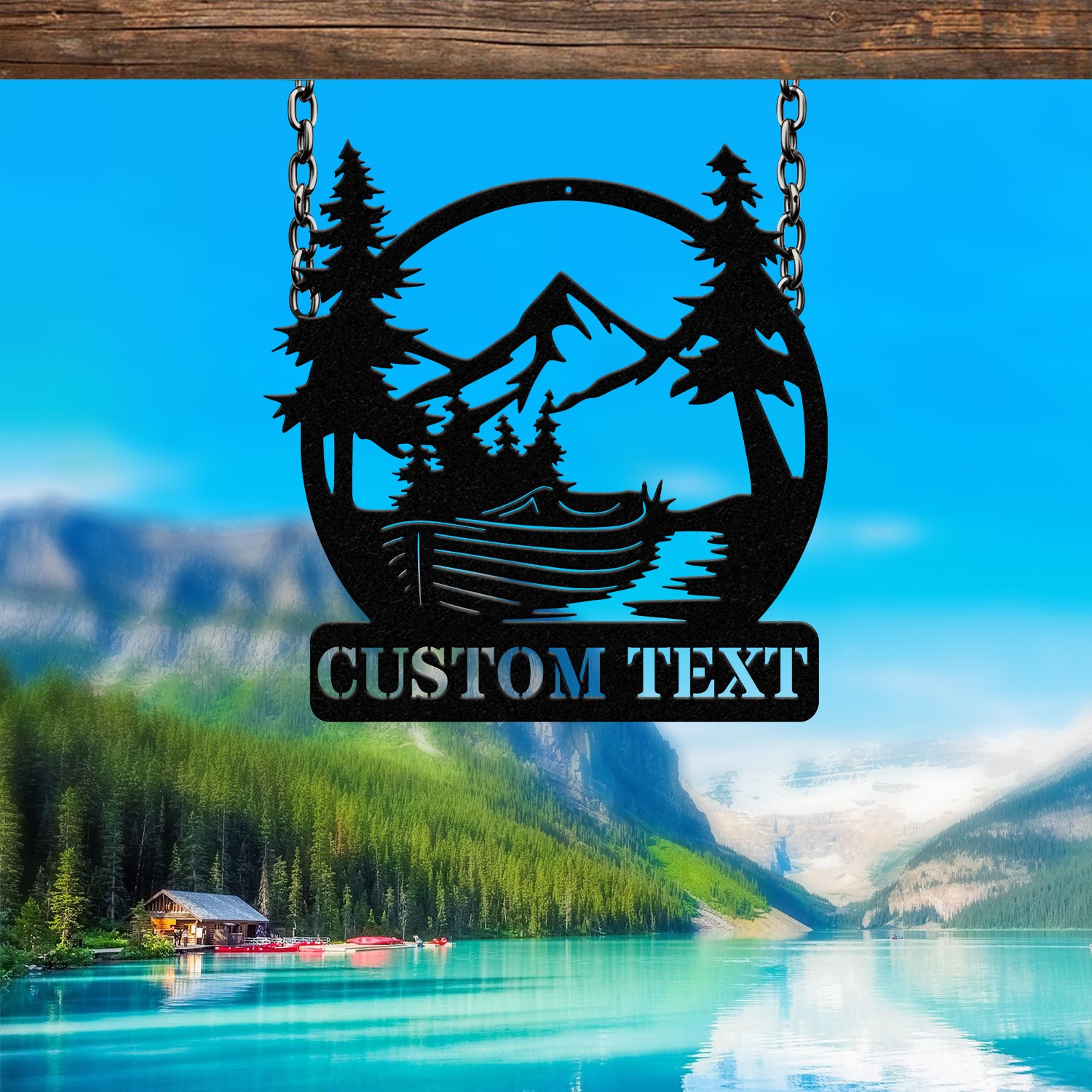 Personalized Boat Lake House Metal Sign with Led Light, Metal Outdoor Decor, Lake Beach House Decor, Custom Boat Gift,, River House Sign