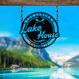 Personalized Lakehouse Sign, Family Lake House Sign, Lakehouse Gift, Lakehouse Decor, Custom Family Name Sign, Outdoor Metal Sign
