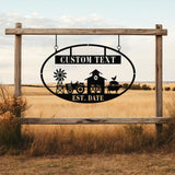 Personalized Farm Metal Sign, Farm Sign, Personalized Farmhouse Sign, Custom Farm Decor, Farm House Decor, Ranch Metal Sign, Outdoor Decor