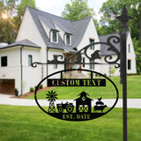 Personalized Farm Metal Sign, Farm Sign, Personalized Farmhouse Sign, Custom Farm Decor, Farm House Decor, Ranch Metal Sign, Outdoor Decor