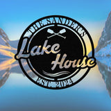 Personalized Lakehouse Sign, Family Lake House Sign, Lakehouse Gift, Lakehouse Decor, Custom Family Name Sign, Outdoor Metal Sign
