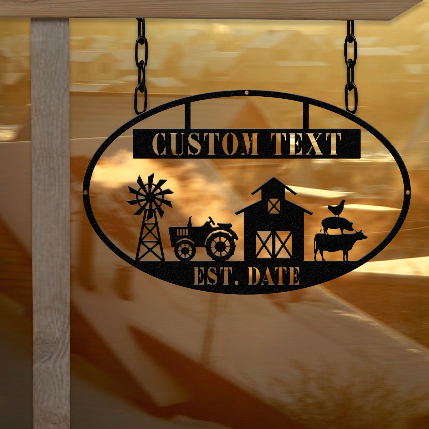 Personalized Farm Metal Sign, Farm Sign, Personalized Farmhouse Sign, Custom Farm Decor, Farm House Decor, Ranch Metal Sign, Outdoor Decor