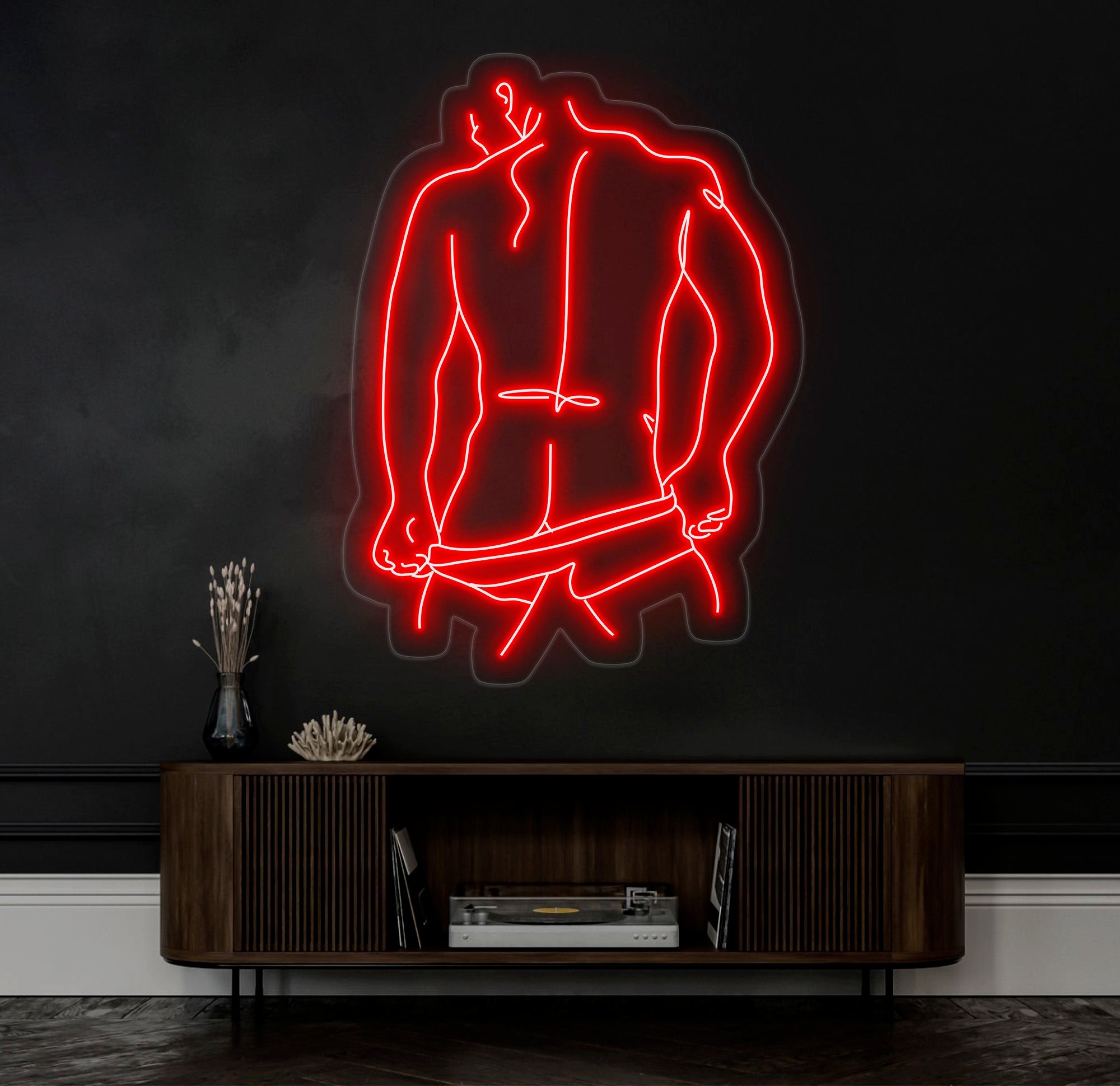 Man Neon Sign - Masculine Wall Art for Bedroom, Man Body LED Wall Decor, Custom Neon Sign, Modern Man Art for Home or Office, Bed Room Decor