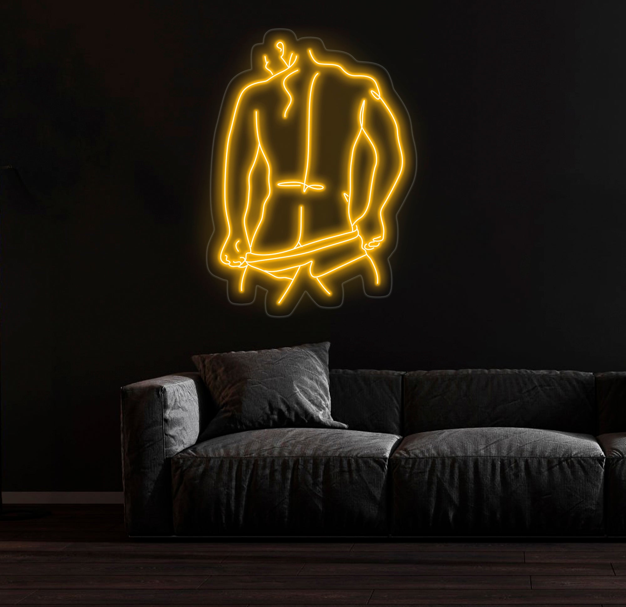 Man Neon Sign - Masculine Wall Art for Bedroom, Man Body LED Wall Decor, Custom Neon Sign, Modern Man Art for Home or Office, Bed Room Decor