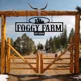 Custom Metal Ranch Name Sign, Personalized Farm Name Sign, Unique Custom Farm Sign, Christmas Gift, Anniversary Gift, Porch Metal Wall Art
