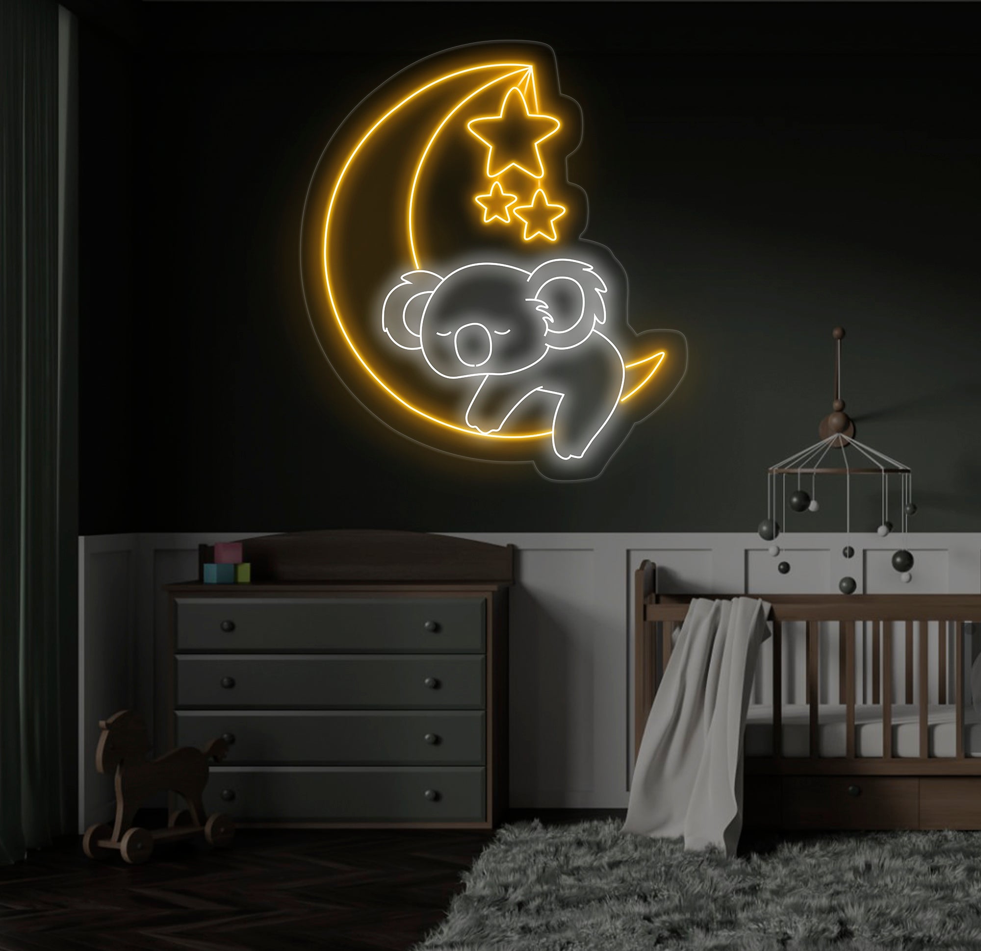 Koala Bear Neon Light - Cute Animal LED Sign, Koala Bedroom Decor, Neon Wall Art for Home, Adorable Koala Neon Light Decoration