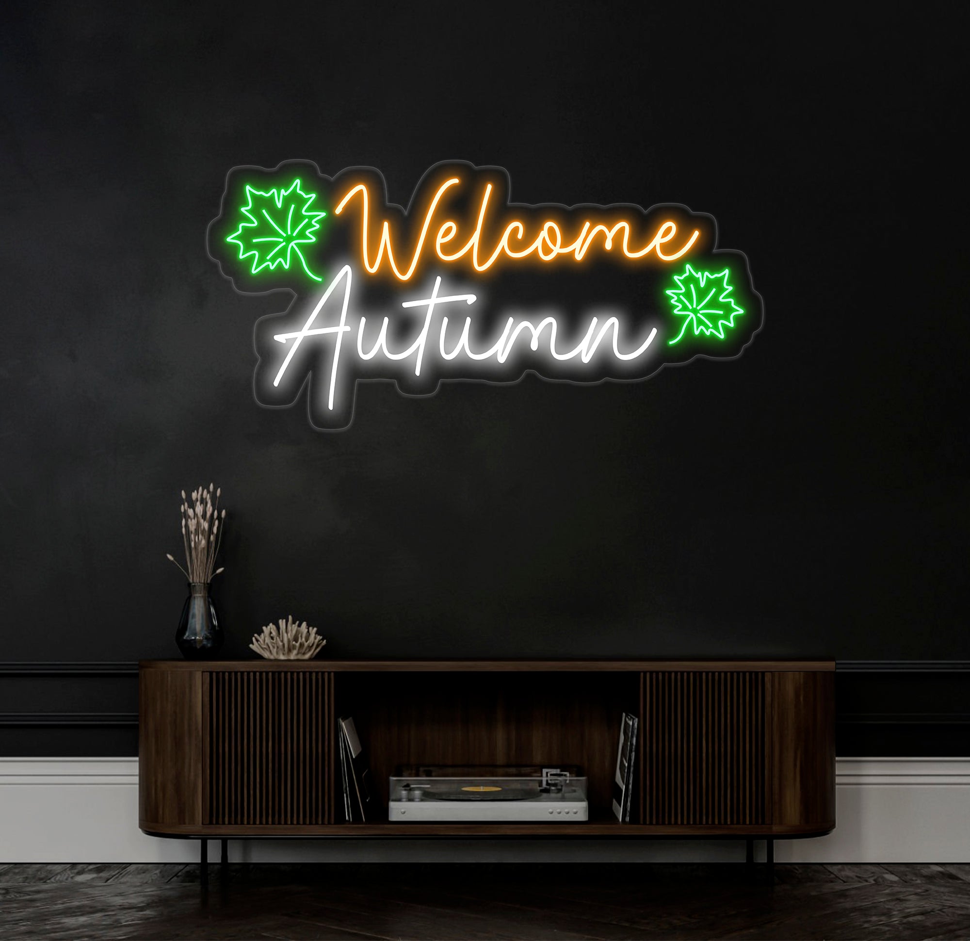 Welcome Autumn Neon Sign, Custom Fall LED Neon Sign, Autumn Neon Light, Fall Party Garden Decor, Autumn Home Wall Decor, Fall Farmhouse Sign