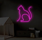 Cat Minimalist Line Neon Sign, Cat Led Sign, Custom Neon Sign, Gift For Kid, Cat Shop Light Wall Art, Pet Spa Neon Sign, Cat Lover Gift