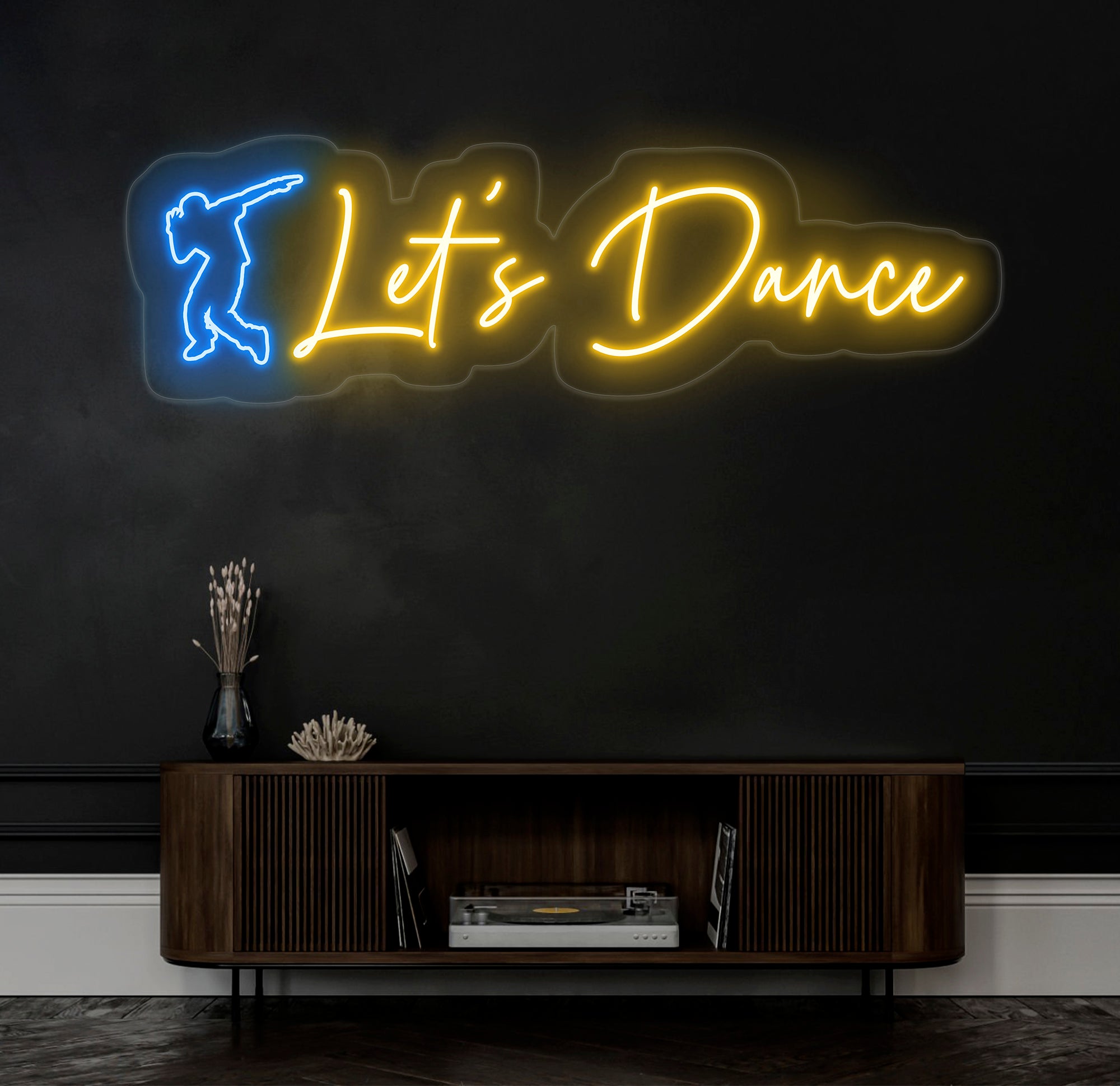 Let's Dance Customized Neon Sign - Personalized Name Neon Light, Room Decor, Birthday Gift, Custom Home Decor, Party Decoration, Xmas Gifts