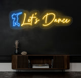 Let's Dance Customized Neon Sign - Personalized Name Neon Light, Room Decor, Birthday Gift, Custom Home Decor, Party Decoration, Xmas Gifts
