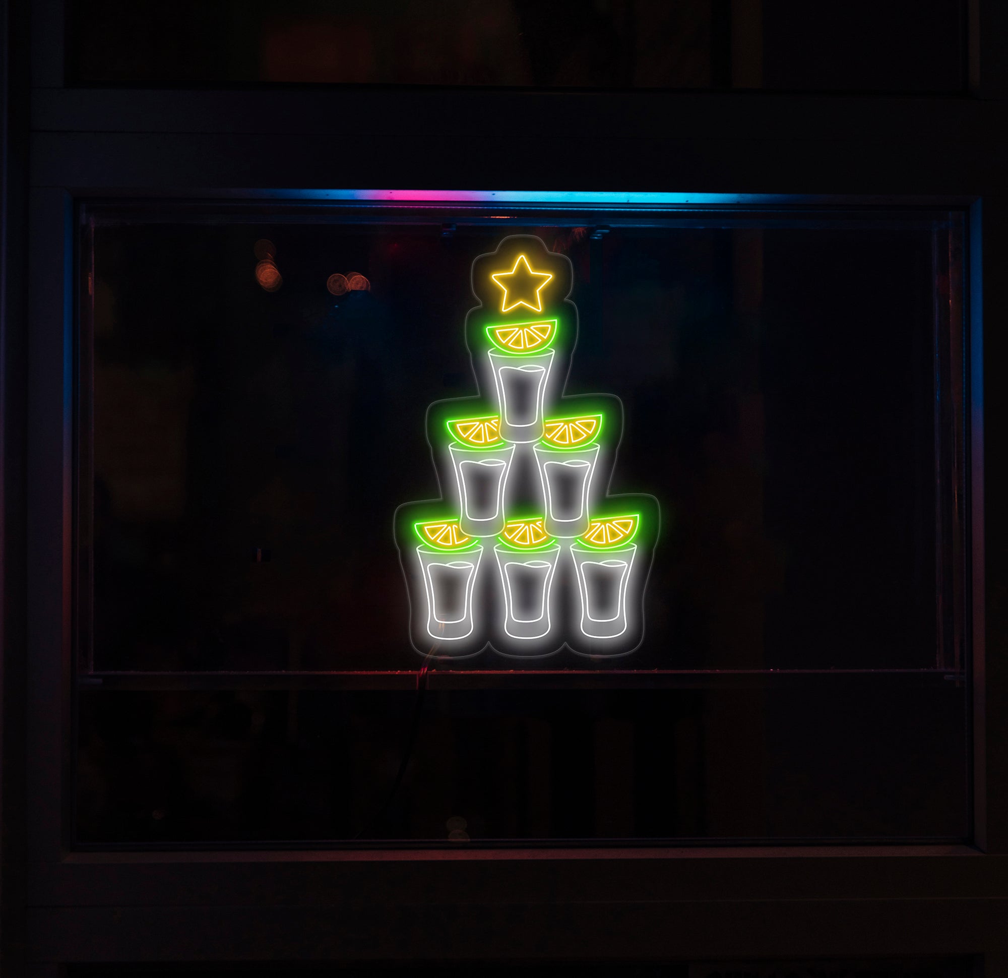 Shot Glass Neon Sign, Custom Bar Wall Light, Fun LED Sign for Party Decor, Bar Lounge Neon Art, Cocktail Shot Glass Neon Wall Decor