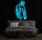 Man Body Neon Sign, Man Bedroom Wall Decor , Masculine Art, Man Wall Art , Man Body Wall Art Sign, Man Art, Gay Love Art Gift