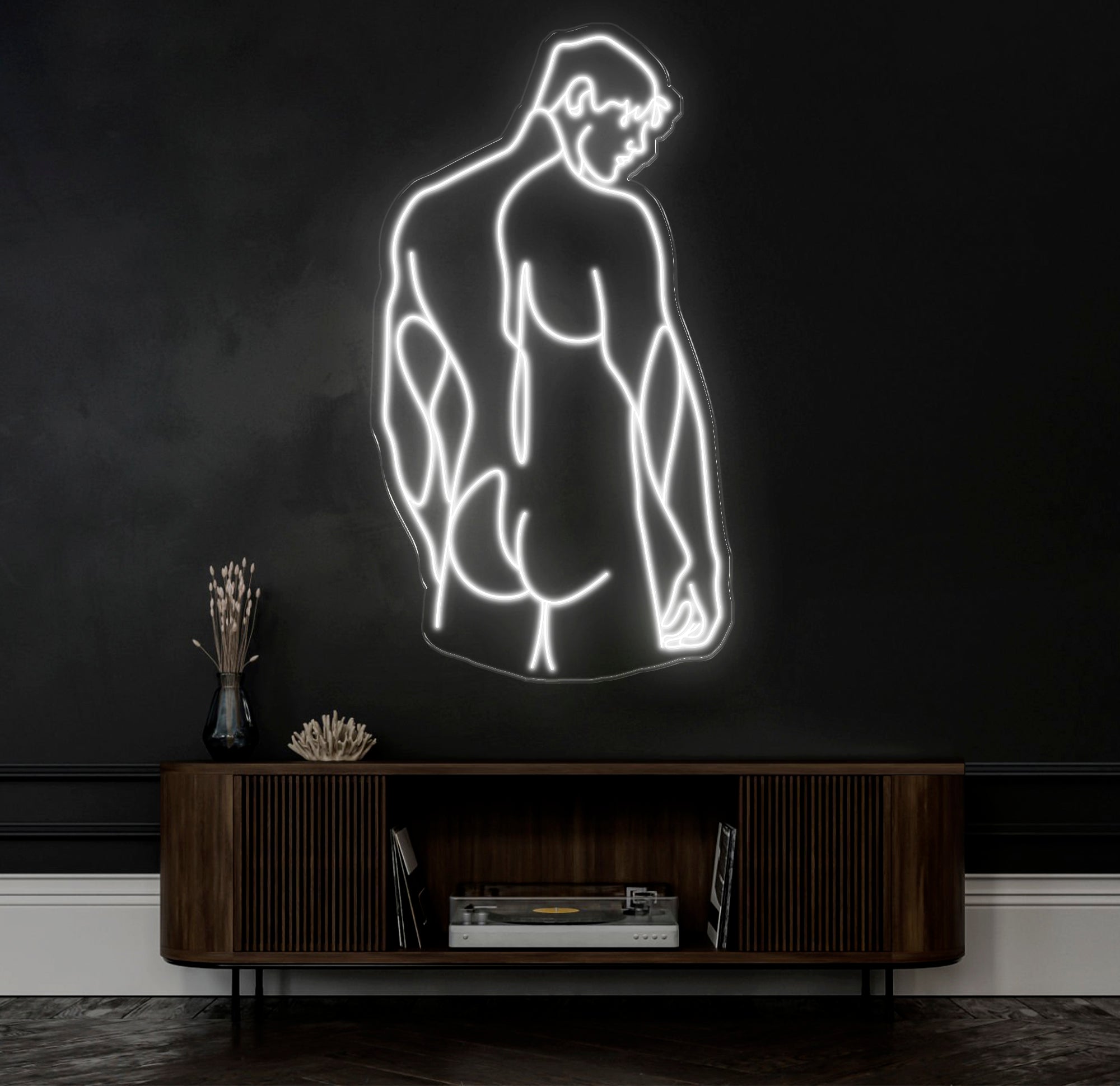 Man Body Neon Sign, Man Bedroom Wall Decor , Masculine Art, Man Wall Art , Man Body Wall Art Sign, Man Art, Gay Love Art Gift