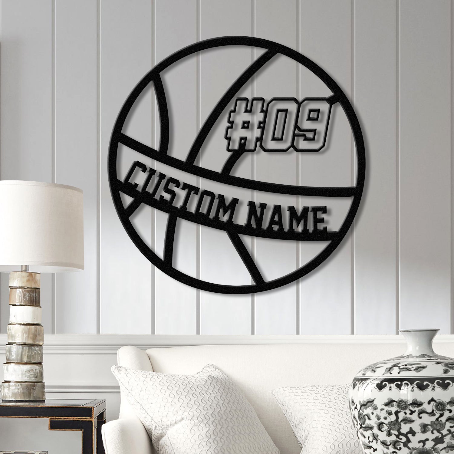 Custom Basketball LED Light, Sports Wall Sign with Name and Number, Ideal Gift for Athletes, Nursery Decor, Kids Name Sign