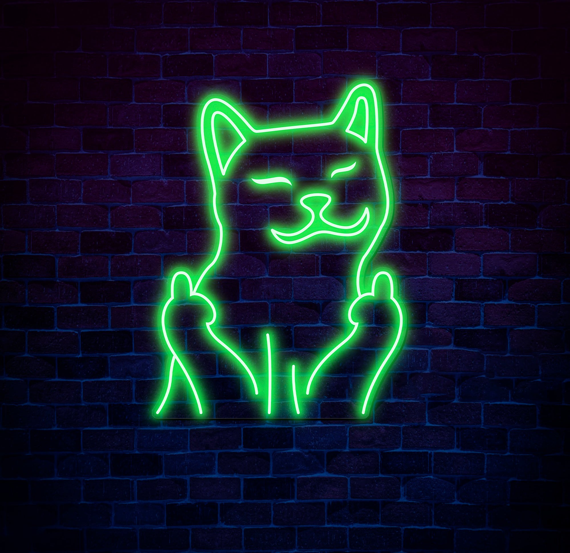 Funny Cat Neon Sign – Playful LED Neon Light for Home, Bar, or Game Room – Cool Cat Wall Art for Animal Lovers and Unique Decor