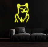 Funny Cat Neon Sign – Playful LED Neon Light for Home, Bar, or Game Room – Cool Cat Wall Art for Animal Lovers and Unique Decor