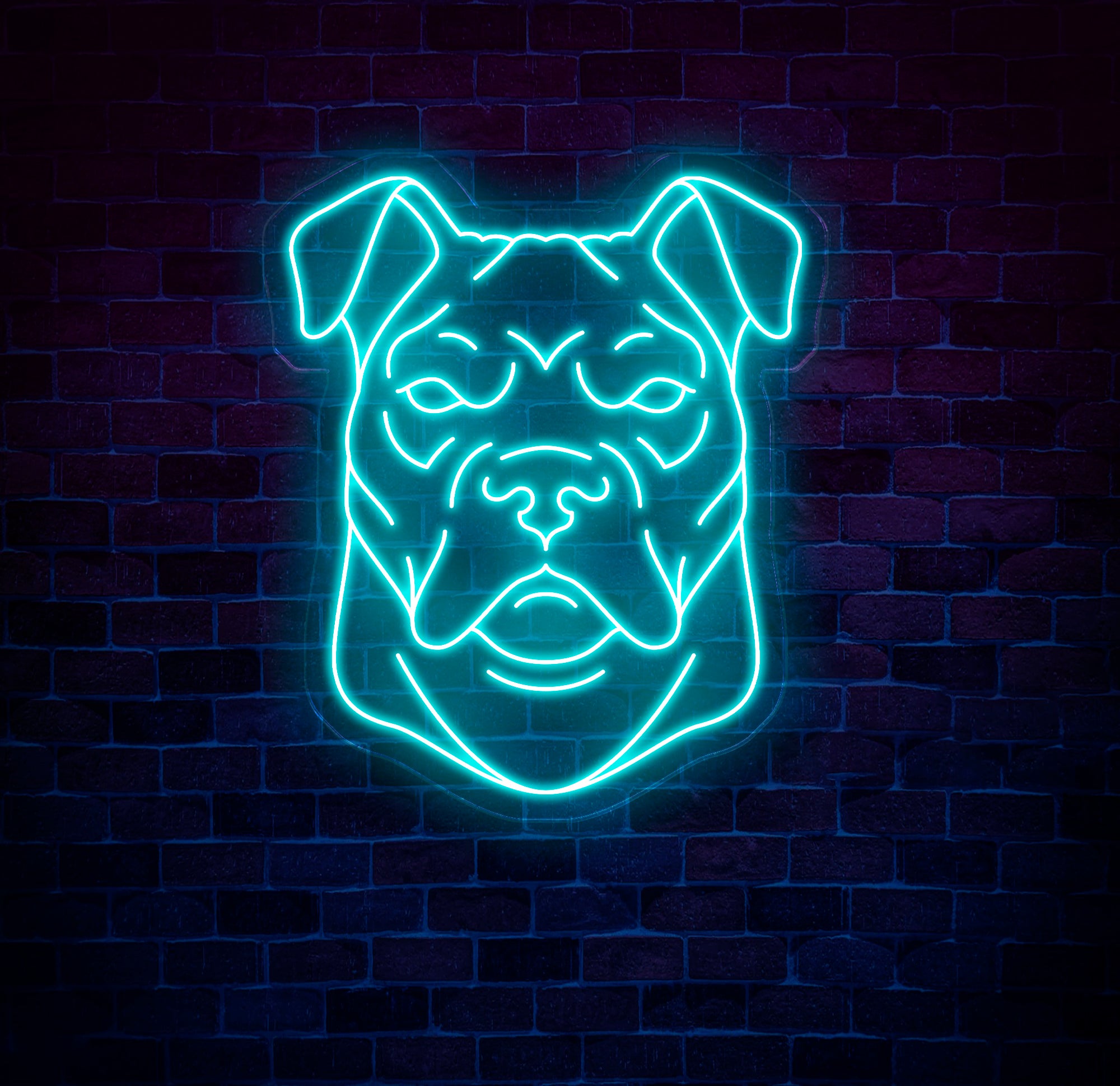 Multi-Color Pit Bull Neon Sign – Custom LED Neon Wall Light for Home, Office, or Pet Café – Unique Gift for Pit Bull and Dog Lovers