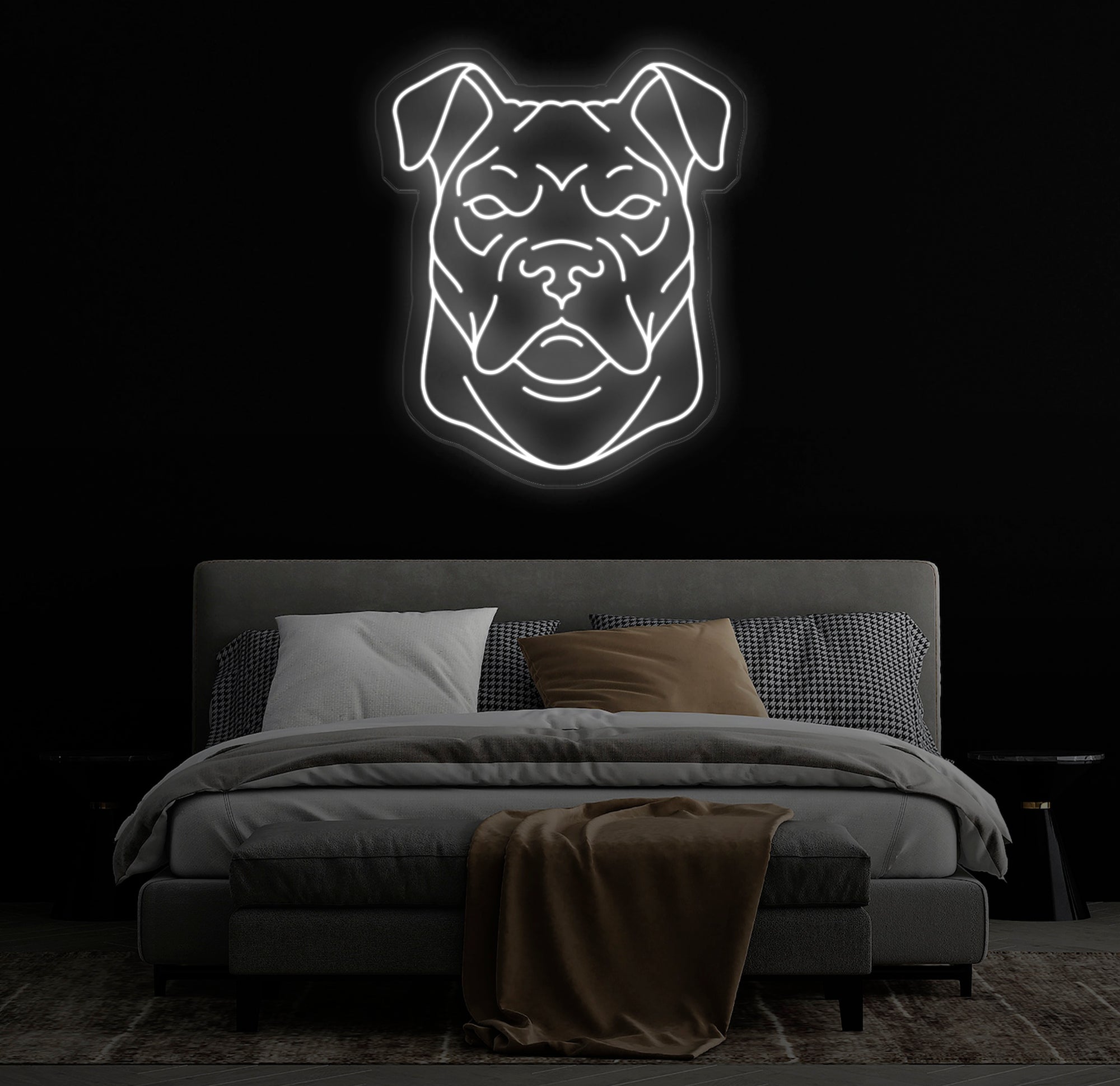Multi-Color Pit Bull Neon Sign – Custom LED Neon Wall Light for Home, Office, or Pet Café – Unique Gift for Pit Bull and Dog Lovers