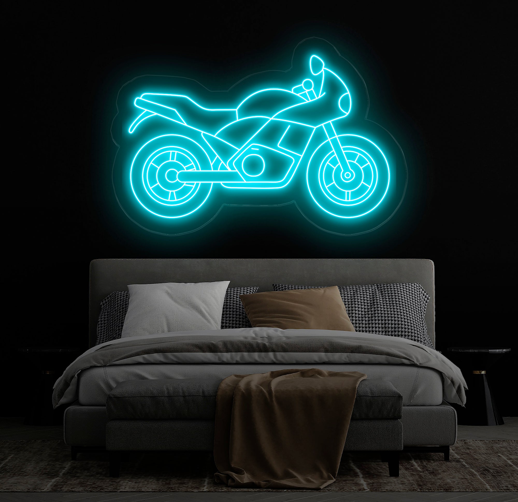 Custom Motorcycle Neon Sign – Stylish Neon Wall Art for Bikers, Garage, or Man Cave – Perfect Neon Decor for Motorcycle Enthusiasts