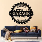 Personalized LED Workshop Sign, Custom Metal Garage Sign, Dad or Grandpa Gift, Papa's Workshop Wall Art, Christmas Gift for Dad