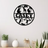 Custom Safari Animals Name Sign, Metal Safari Sign, Metal Wall Art, Safari Nursery Decor, Animal Name Sign, Kid's Nursery Decor