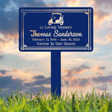 Personalized Golf Cart Memorial Yard Sign – In Loving Memory Garden Stake – Custom Outdoor Memorial Plaque for Golf Lovers