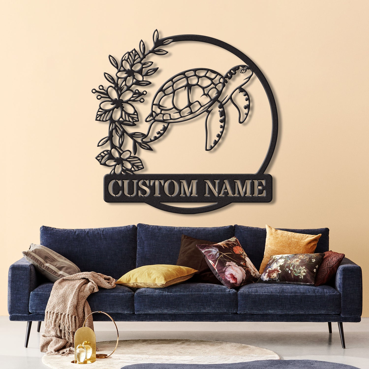 Custom Turtle Name Sign, Personalized Beach House Sign, Beach Sign, Beach House Decor, Sea Turtle Sign, Beach House Sign, Sea Turtle Art