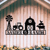 Personalized Ranch Entrance Signs, Custom Metal Farm Sign, Large Ranch Gate Signs, Farm Signs with Family Name, Metal Farm Decor