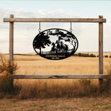 Custom Horse Ranch Sign, Personalized Metal Farm Sign, Ranch and Farm Decor, Farming Signs, Horse Sign Gift for Her, Rustic Home Decor