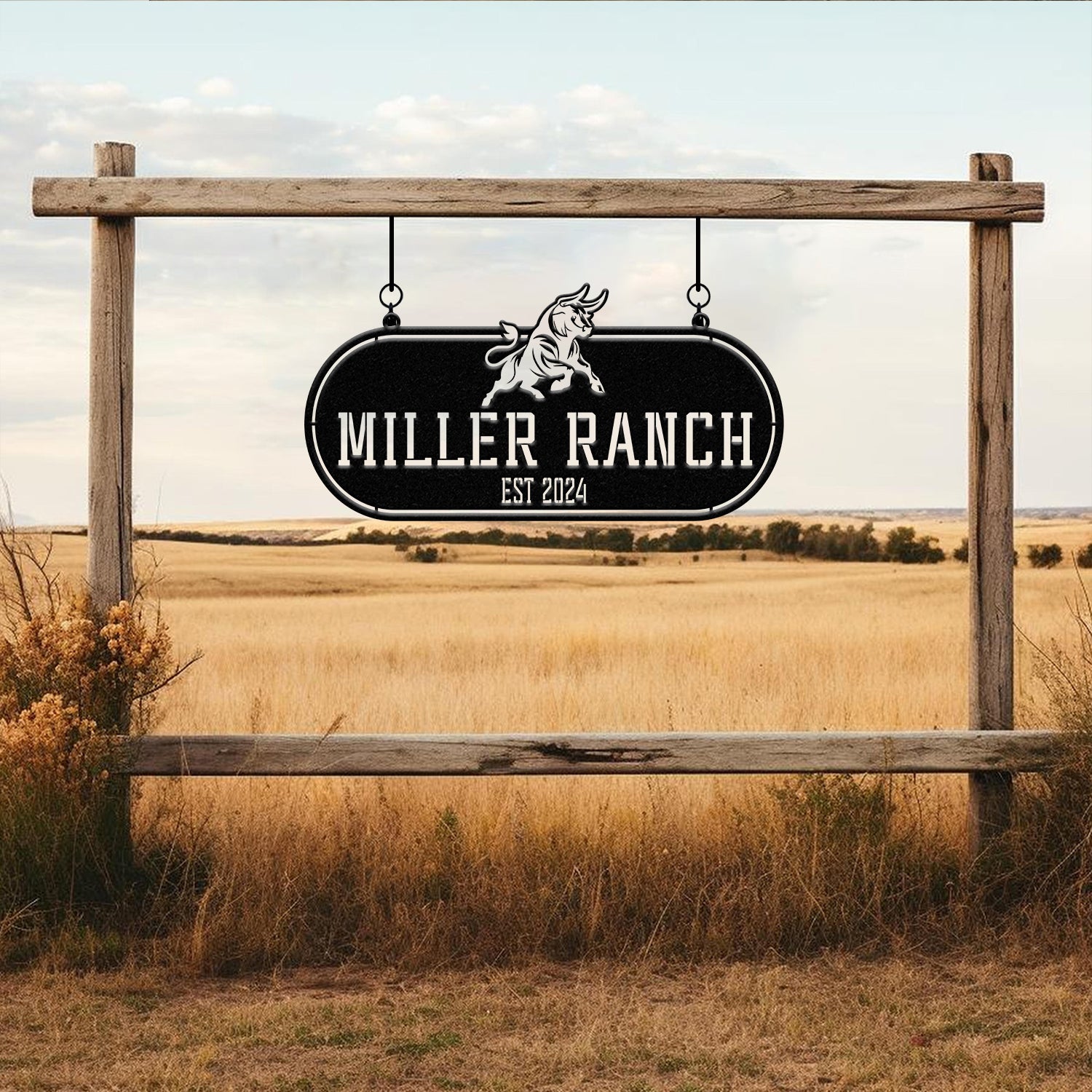 Custom Ranch Gate Signs, Personalized Metal Ranch Signs, Large Farmhouse Signs, Rustic Farm Signs, Farm Entrance Signs, Large Metal Name Signs