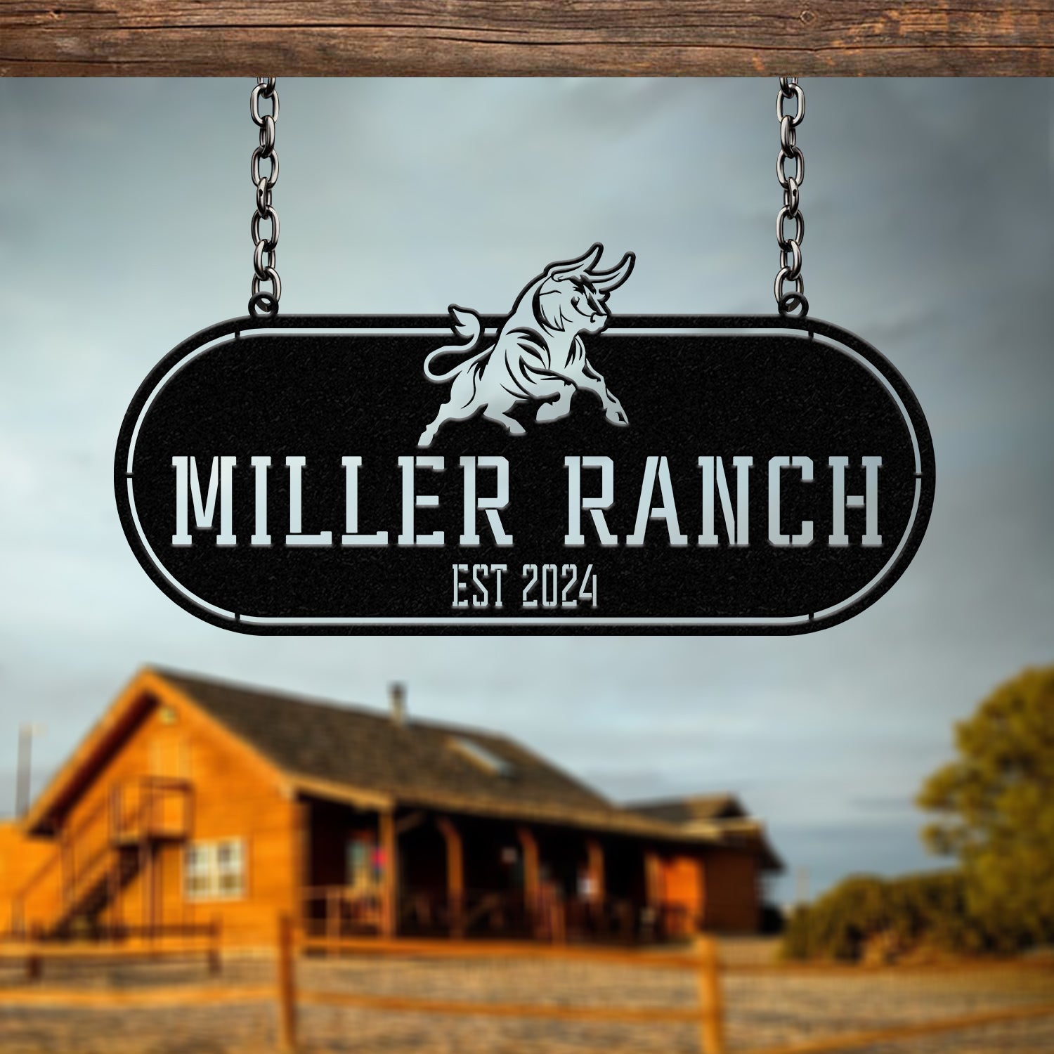 Custom Ranch Gate Signs, Personalized Metal Ranch Signs, Large Farmhouse Signs, Rustic Farm Signs, Farm Entrance Signs, Large Metal Name Signs