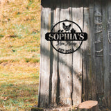 Custom Hen House Sign, Personalized Chicken Coop Decor, Rustic Farmhouse Metal Wall Art, Hen House Established Sign, Chicken Farm Wall Art