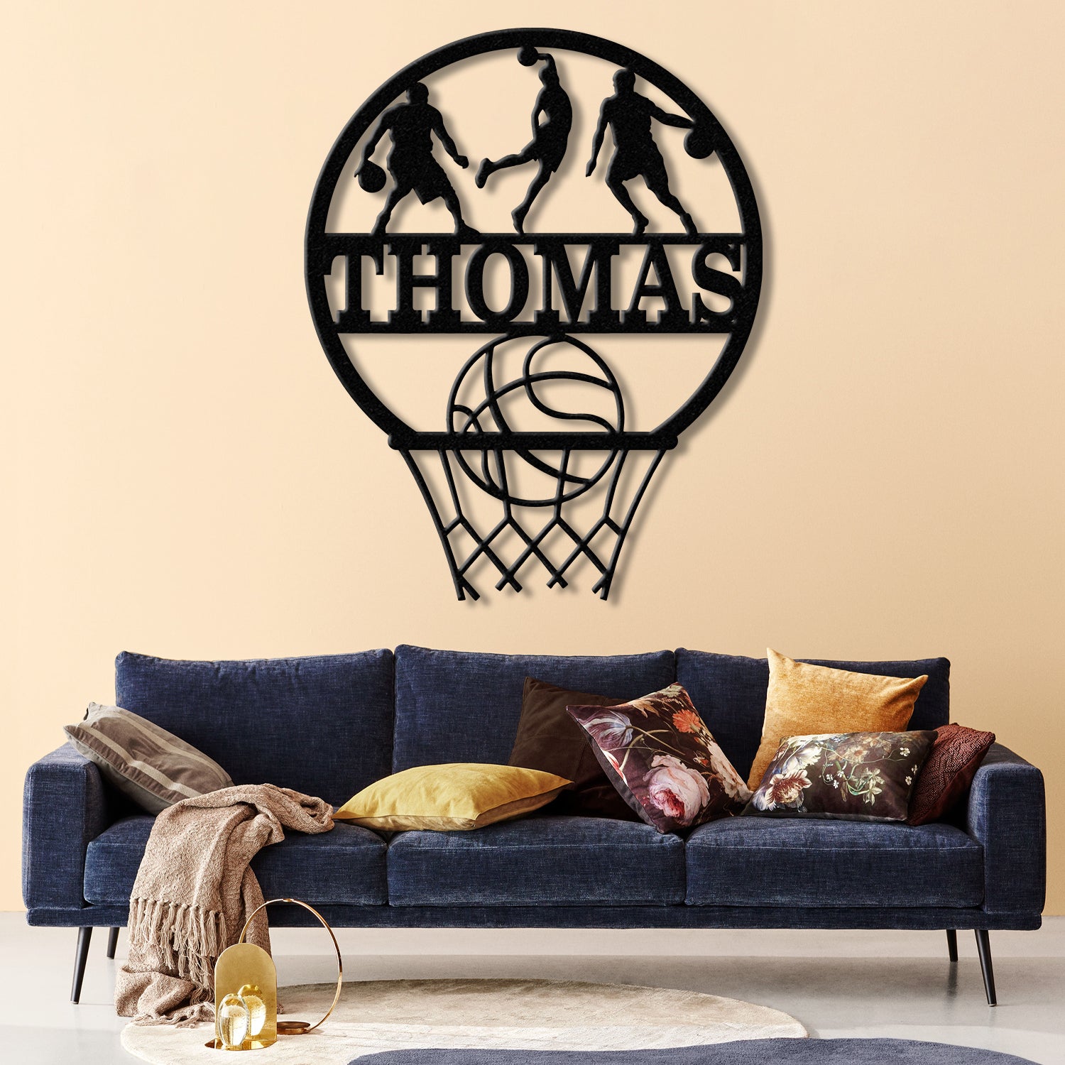 Custom Basketball LED Light, Sports Wall Sign with Name and Number, Ideal Gift for Athletes, Nursery Decor, Kids Name Sign