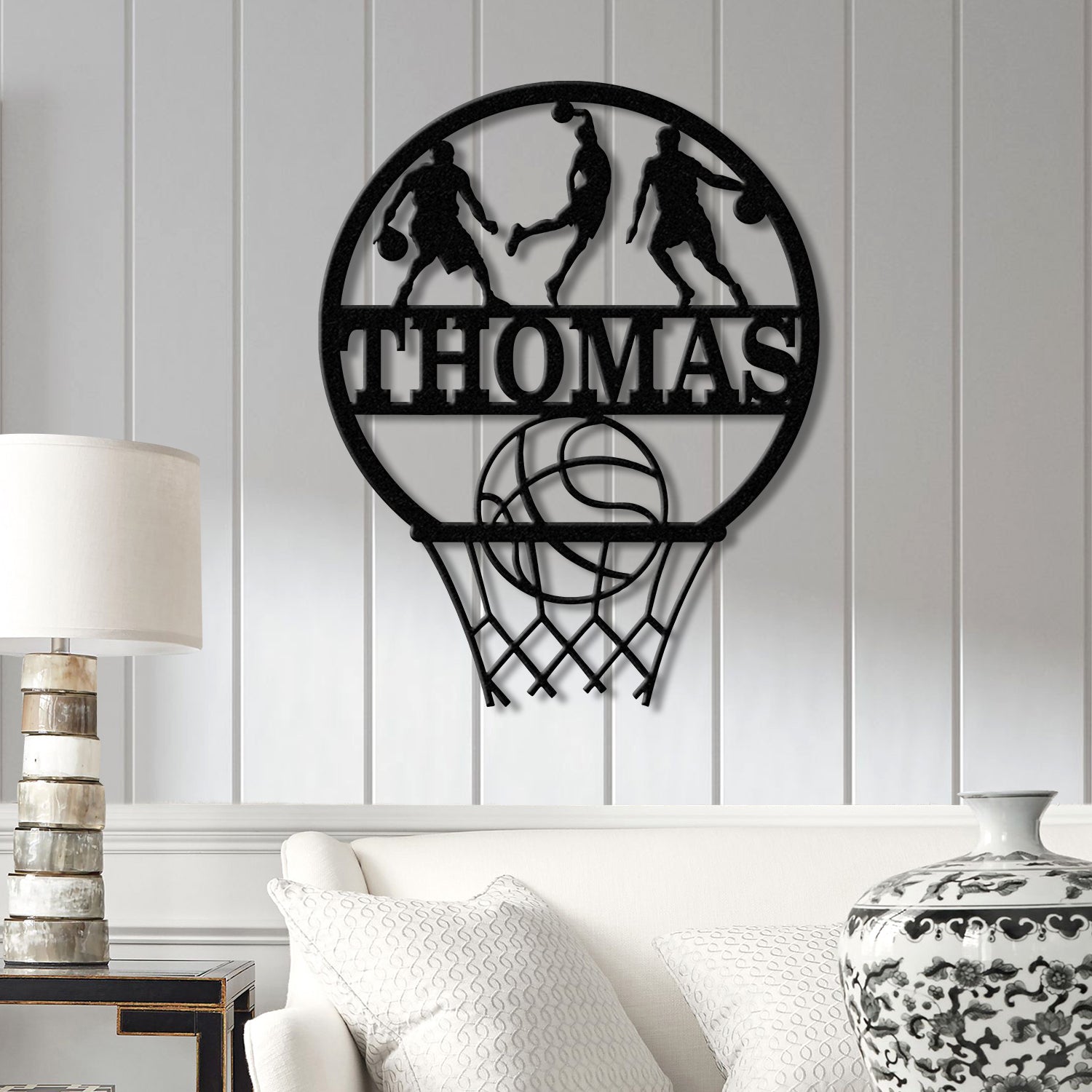 Custom Basketball LED Light, Sports Wall Sign with Name and Number, Ideal Gift for Athletes, Nursery Decor, Kids Name Sign