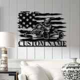 Personalized Go Kart Racing Metal Sign with LED Light, Custom Go Kart Racing Sign, Go Kart Racer Name Sign, Go Kart Gifts, Kart Racer Gift