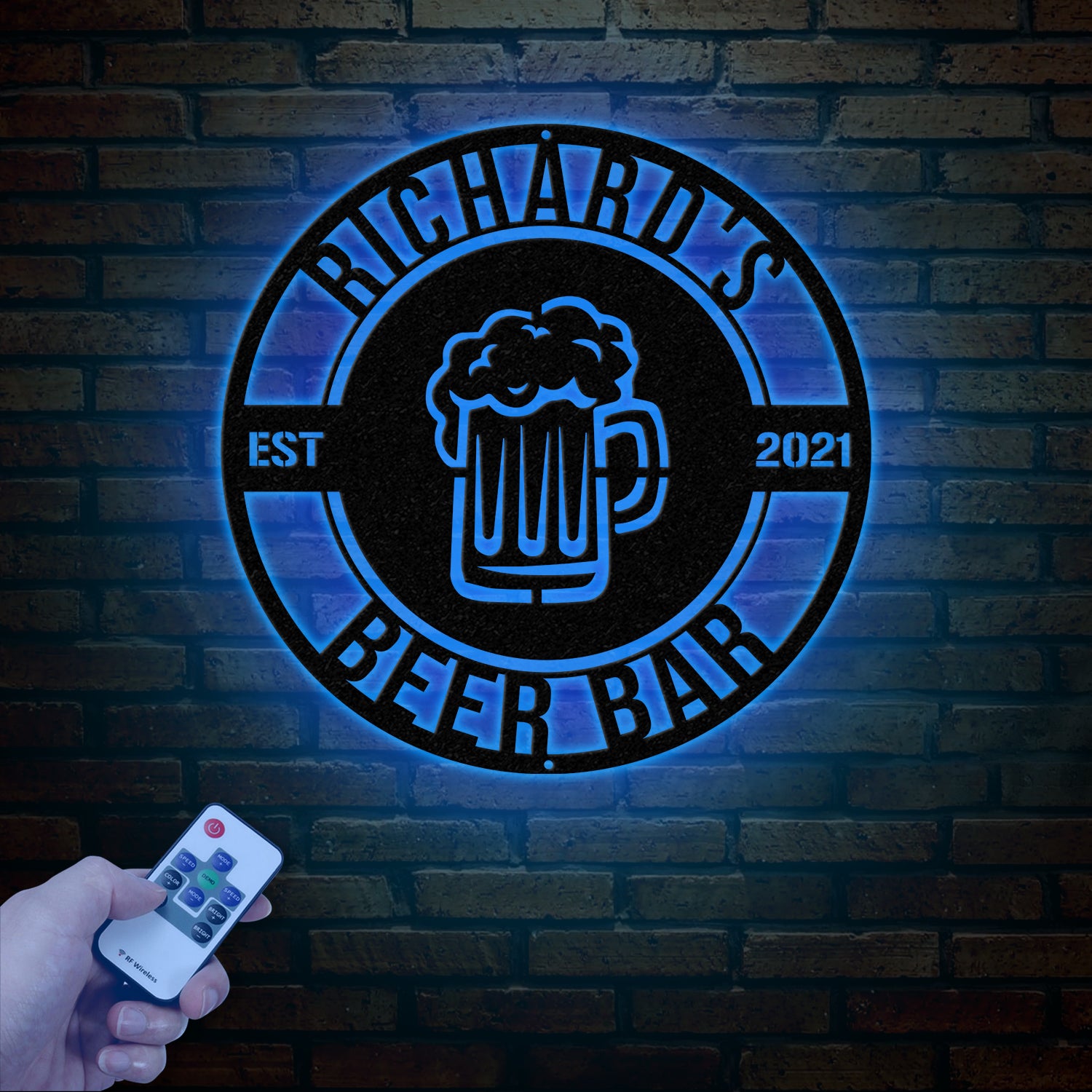 Beer Bar Metal Sign, Personalized Bar Sign, Custom Pub Decor, Metal Wall Art for Man Cave, Home Bar Sign, Bar Name Plaque
