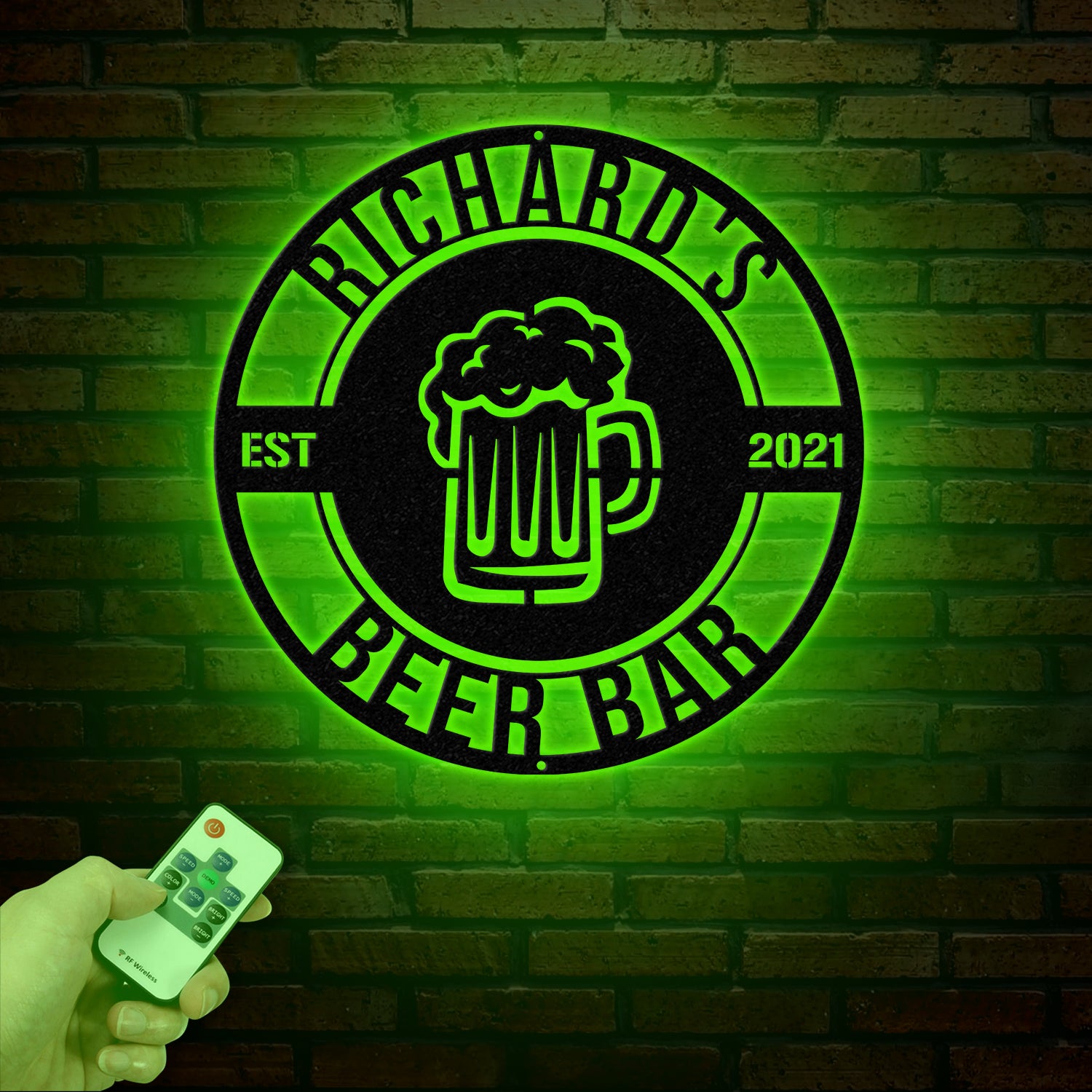 Beer Bar Metal Sign, Personalized Bar Sign, Custom Pub Decor, Metal Wall Art for Man Cave, Home Bar Sign, Bar Name Plaque
