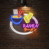 Ramen Neon Sign, Custom LED Ramen Shop Sign, Japanese Restaurant Neon Light, Ramen Bowl LED Decor, Food & Drink Neon Wall Art for Kitchen