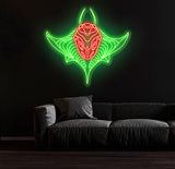 Custom Manta Ray Neon Sign, Ocean-Themed LED Wall Art, Marine Life Neon Light for Aquarium Decor, Unique Underwater Sea Animal Neon Sign